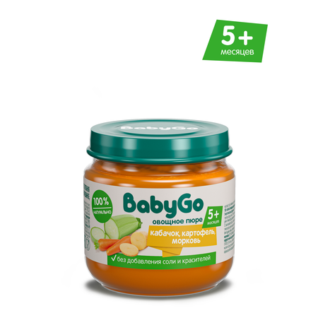 Пюре BabyGo Овощной салатик с 5 мес 80 г
