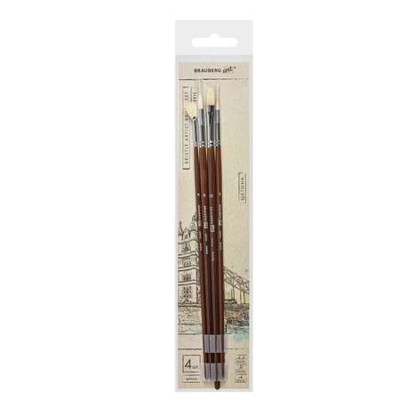 Кисть Brauberg 4 шт. (синтетика)