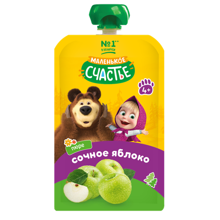 Пюре Маленькое счастье Яблоко с 4 мес 180 г