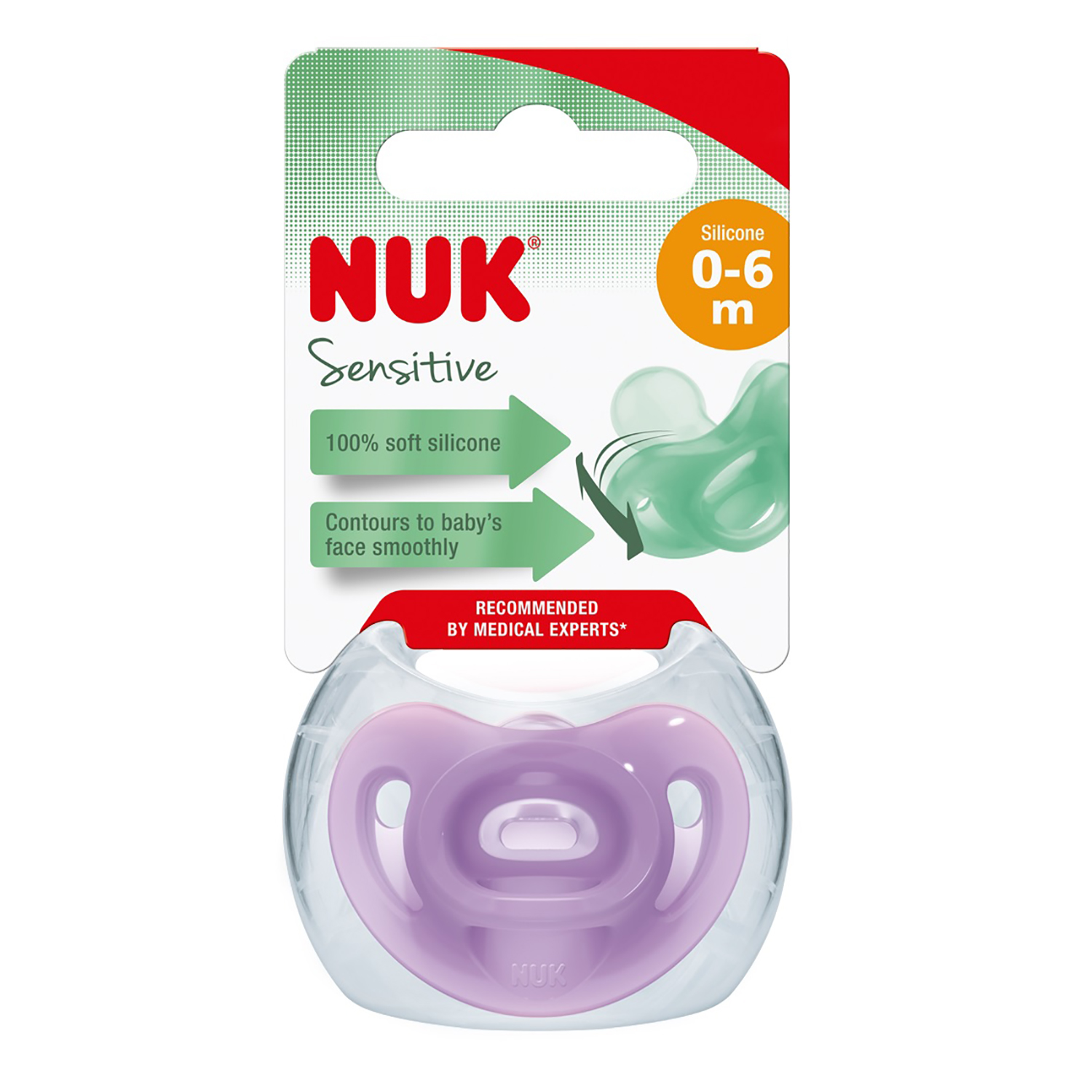 Пустышка Nuk силикон ортодонтическая от 0 мес. 1 шт. - фото 2