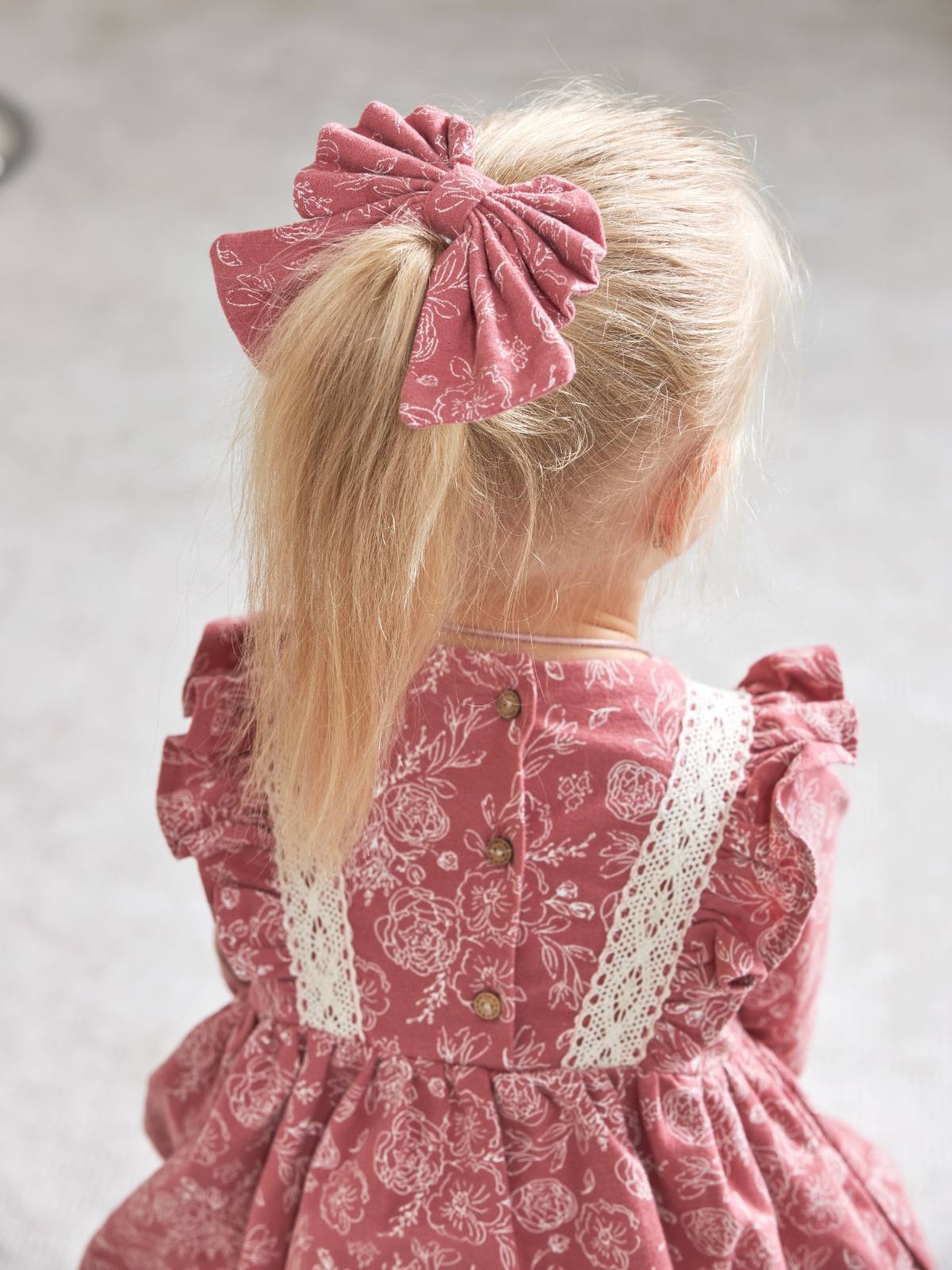 Платье MOUN платье_фланель/кружево_розы - фото 8