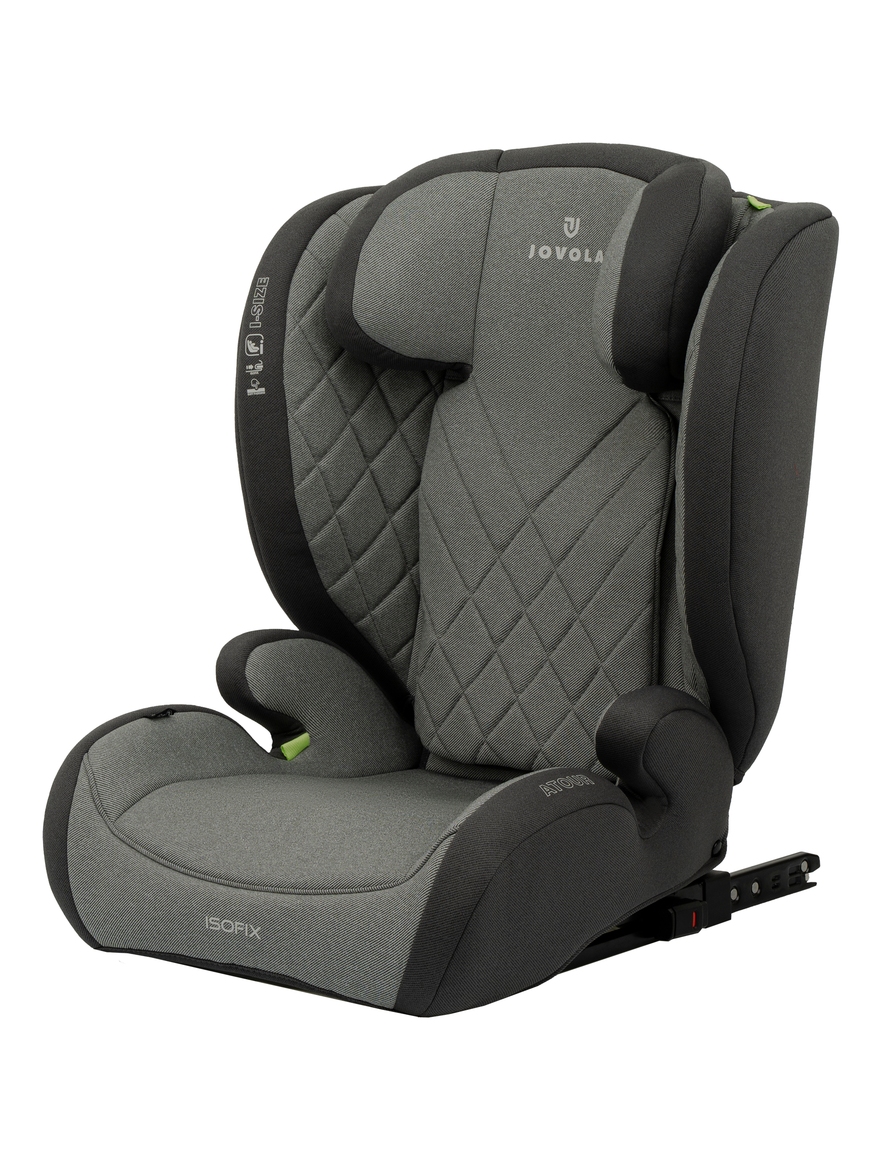 Автокресло JOVOLA Atour Isofix 2/3 (15-36 кг) серый - фото 10