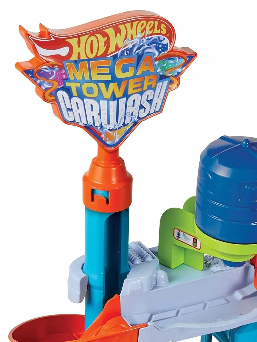 Игровой набор Hot Wheels Мега Автомойка с водой 1:64 HDP05 - фото 2