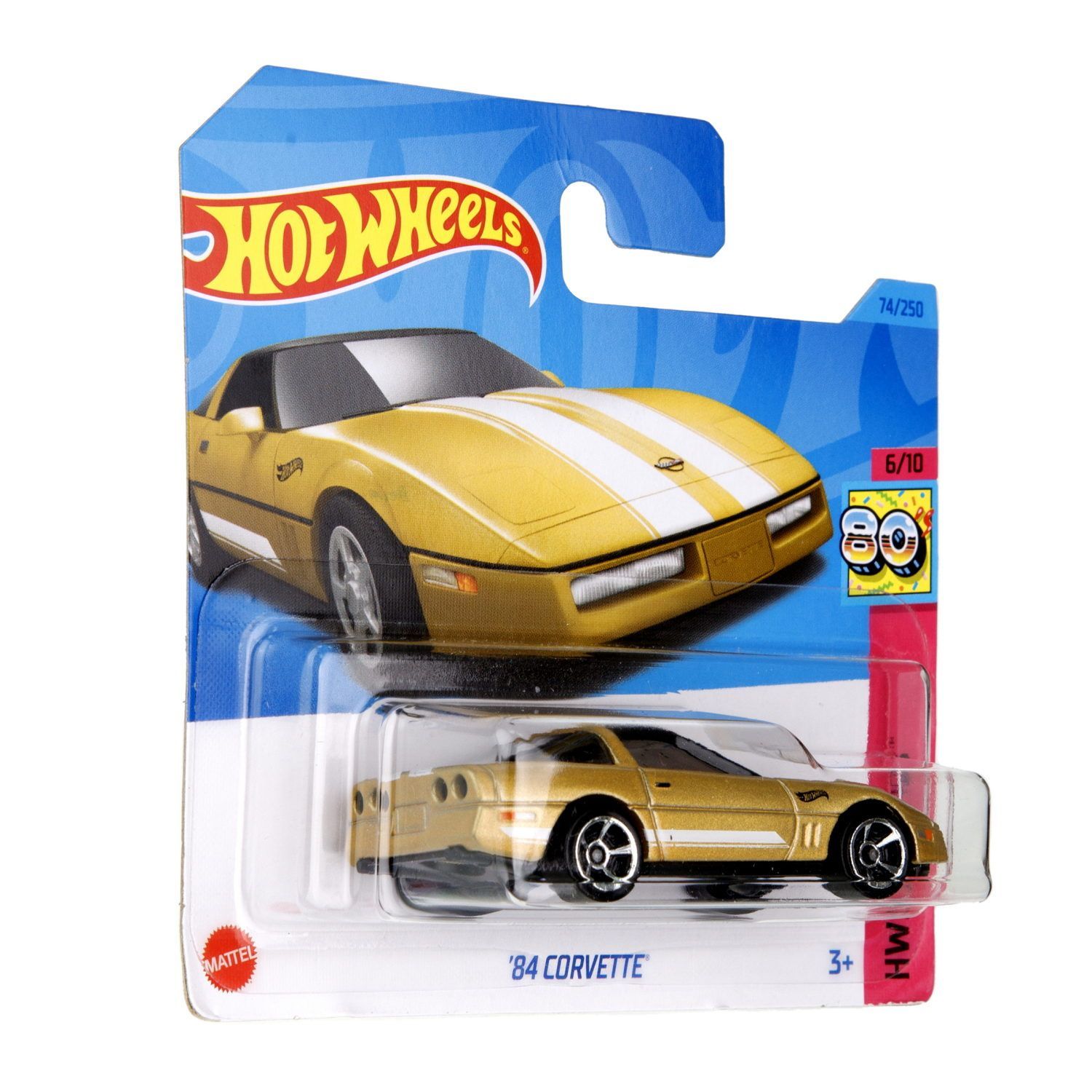 Автомобиль Hot Wheels Chevrolet Corvette 84 60551 - фото 5