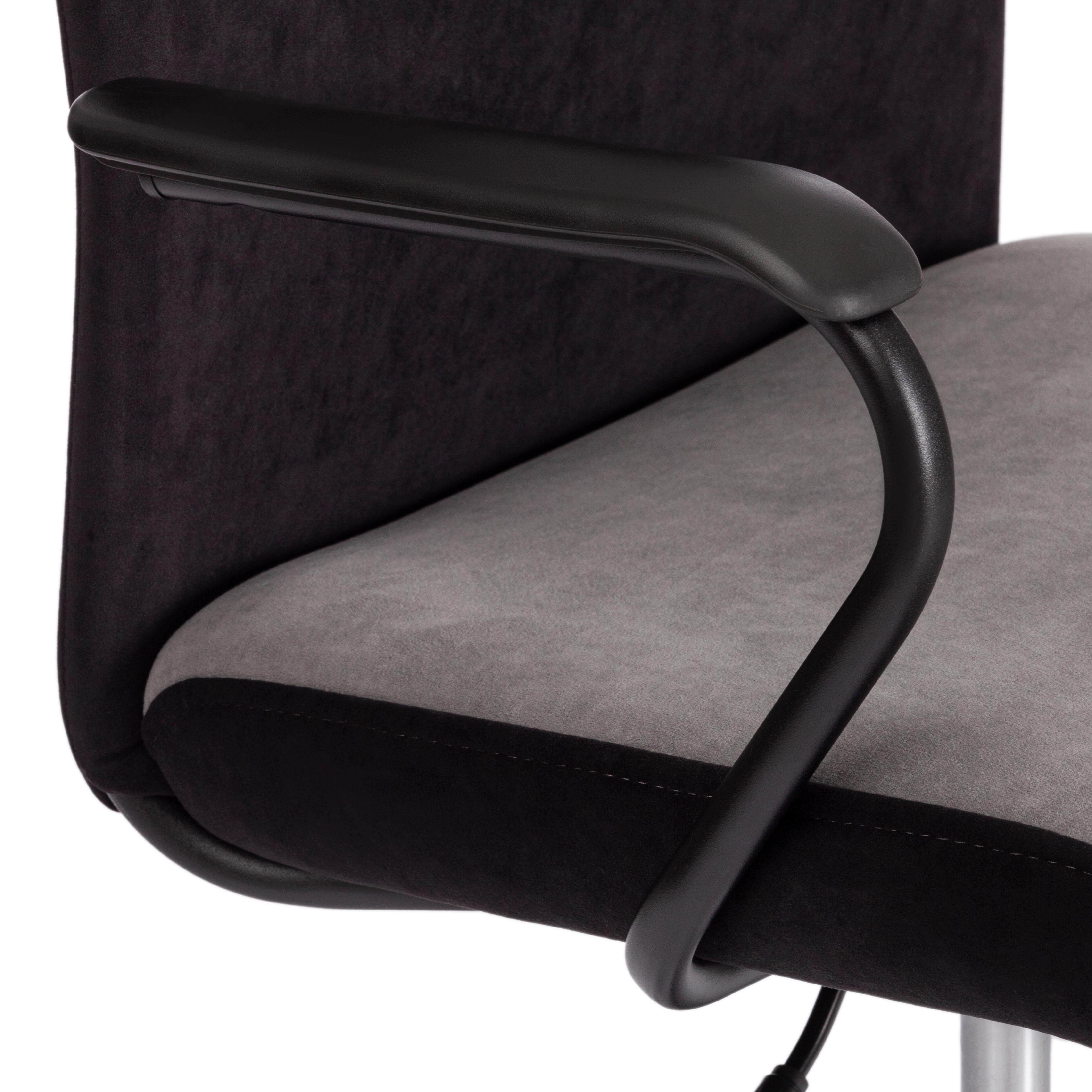 Компьютерное кресло TETCHAIR Флай флок серый черный - фото 8