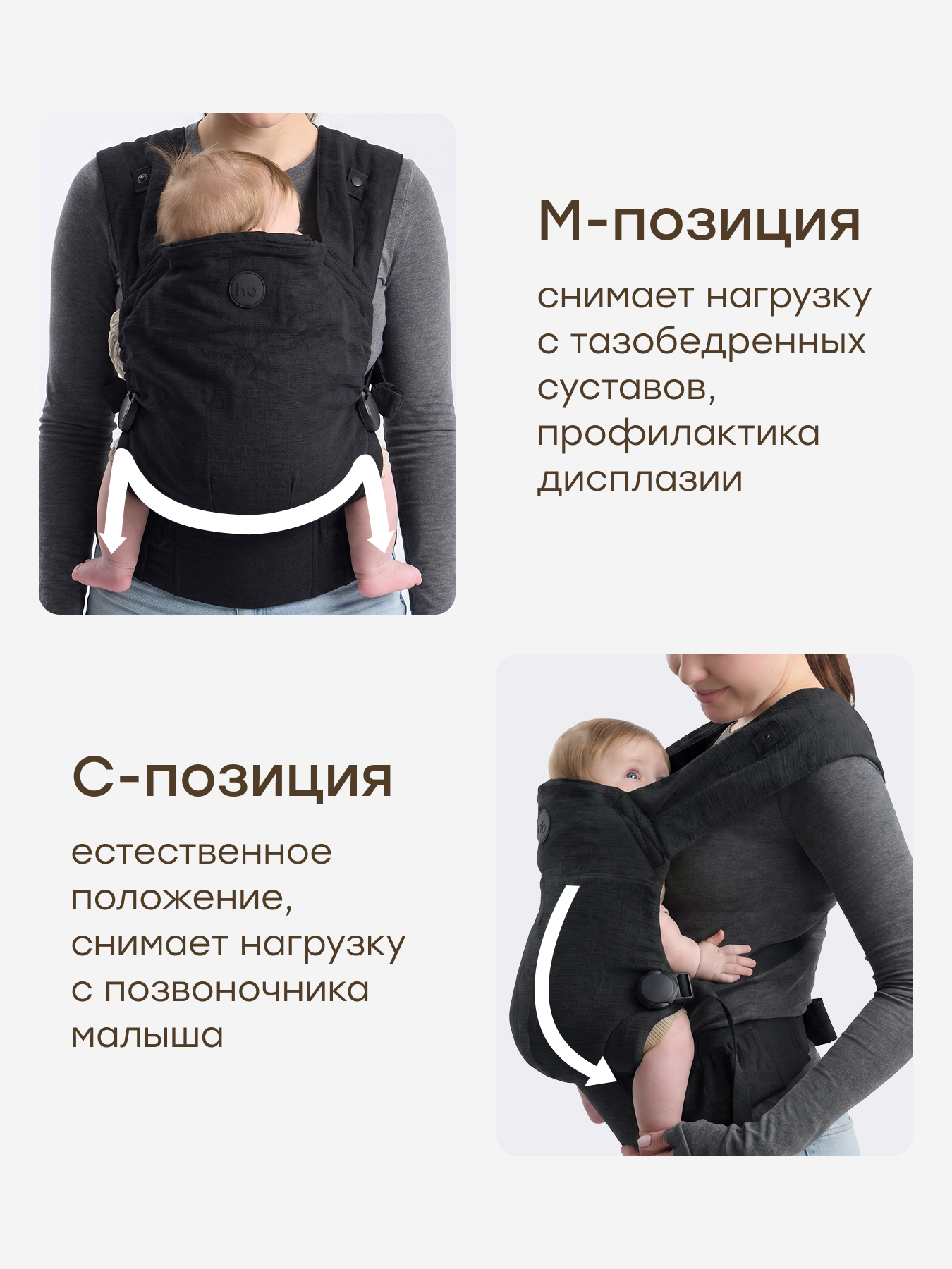 Рюкзак-переноска Happy Baby BabyHug - фото 2