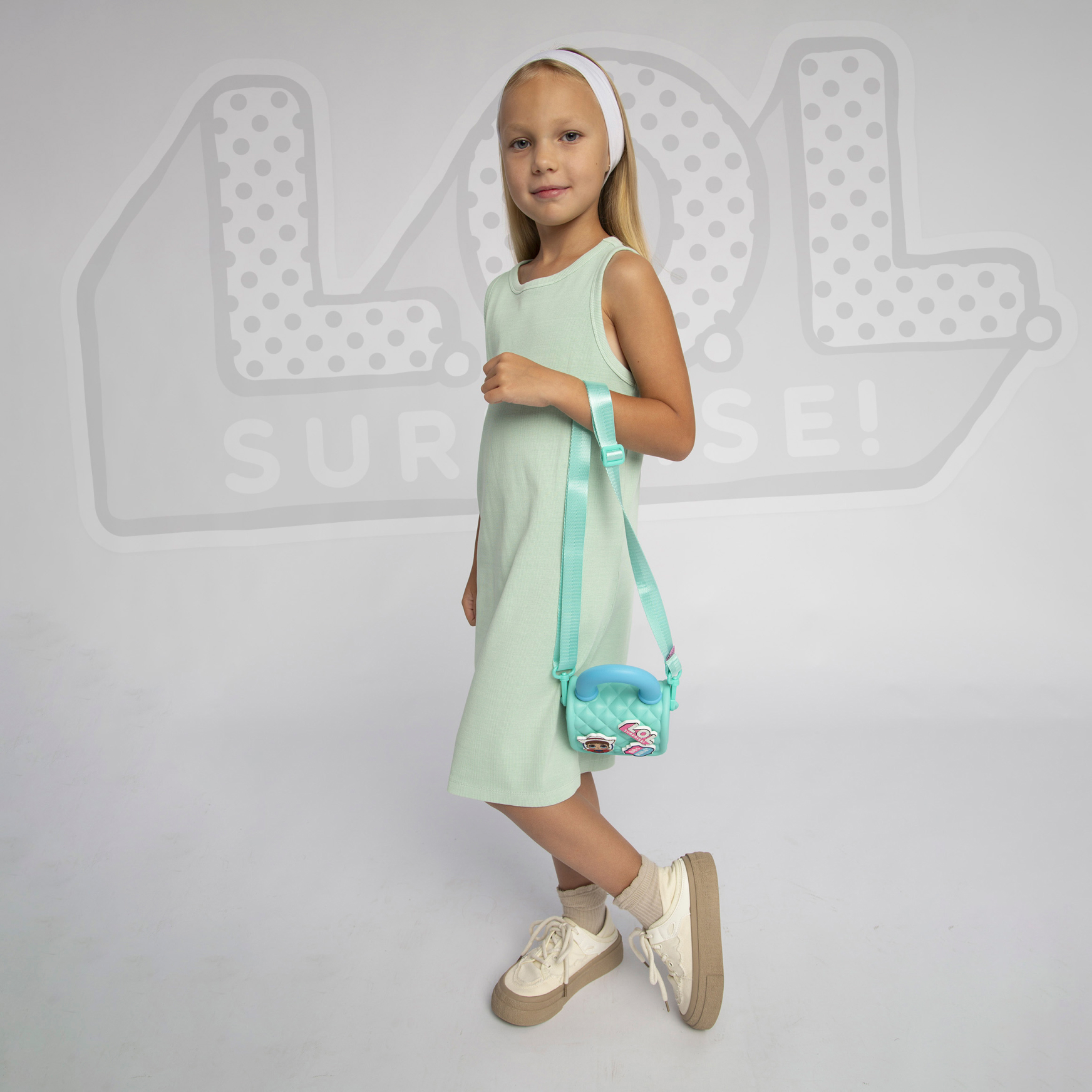 Сумка L.O.L. Surprise! бирюзовая на кнопке+джиббитсы - фото 12