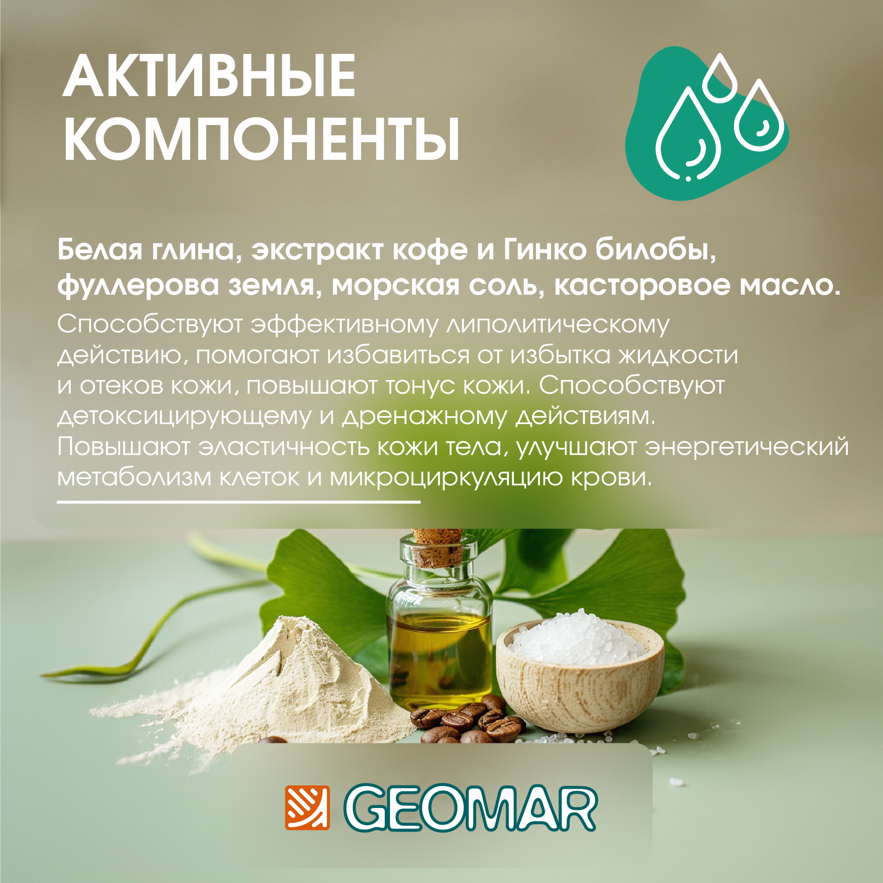 Крем GEOMAR Антицеллюлитный 500 мл - фото 2