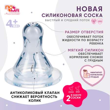 Набор для кормления Пома 240 мл 2 шт.