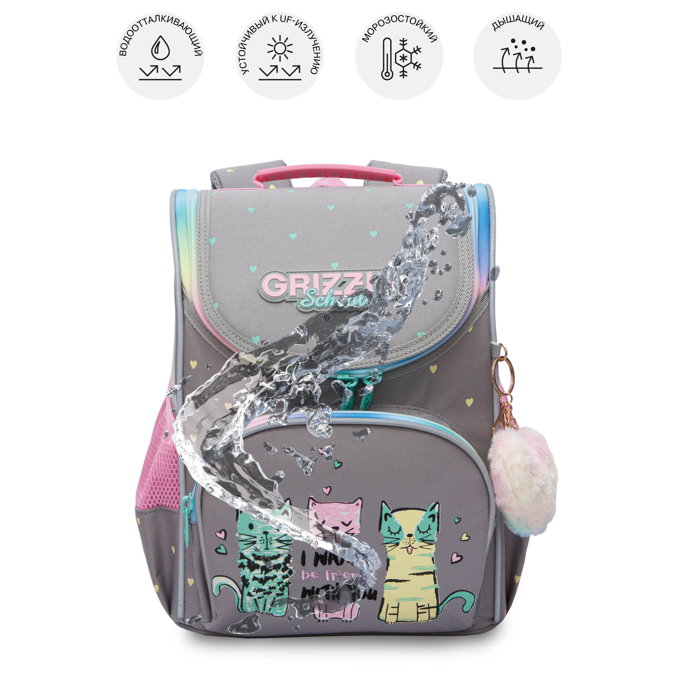 Ранец Grizzly для девочки - фото 8
