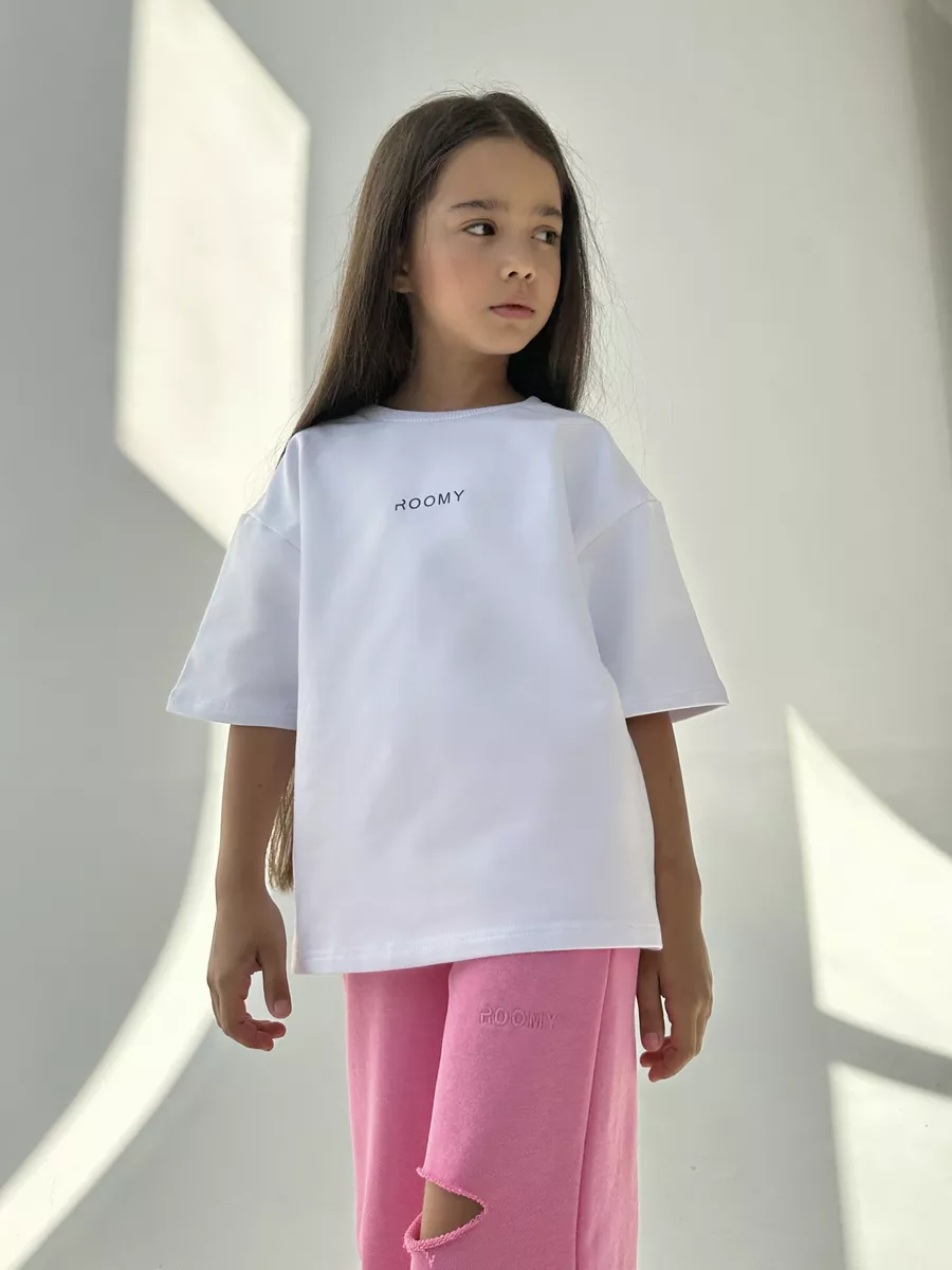 Футболка ROOMY ESSENCE OVERshirt/white - фото 2