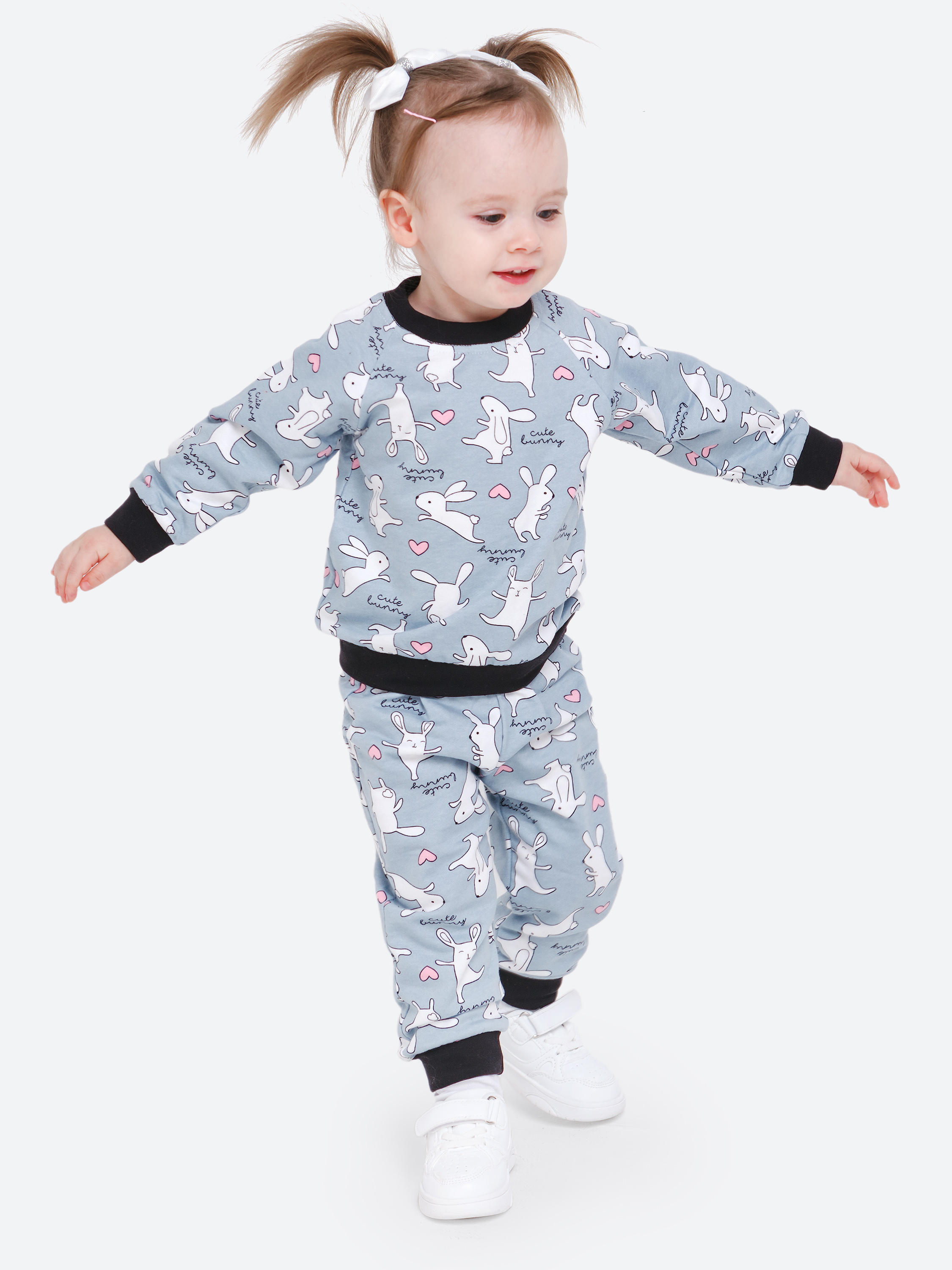 Костюм VEDDI 635ф-21/серый/зайка - фото 13