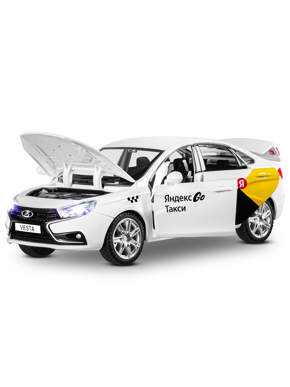Автомобиль Яндекс GO LADA Vesta Такси озвучено Алисой 1:24 JB1251344/Яндекс GO - фото 18