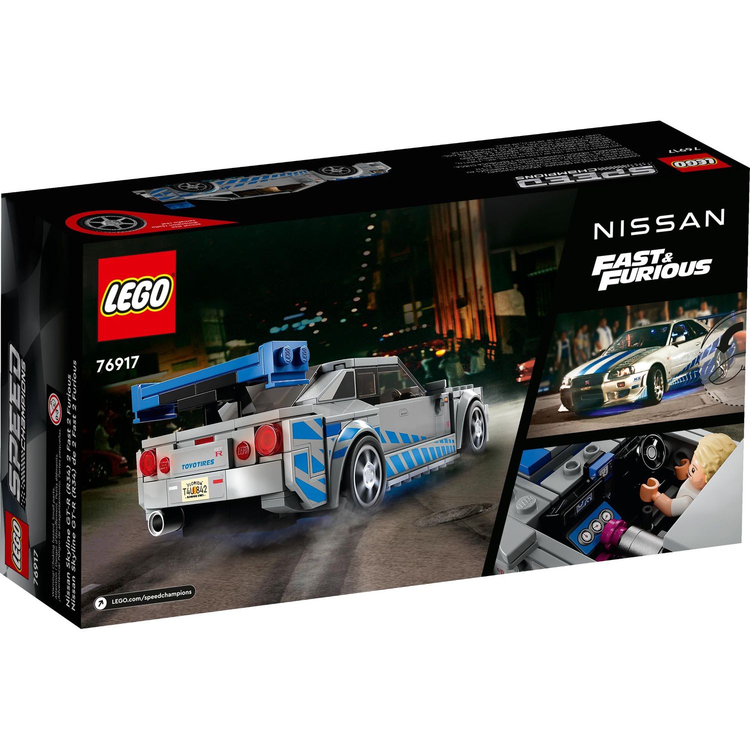 Конструктор LEGO Speed Champions 2Fast 2Furious Nissan Skyline блочный - фото 7