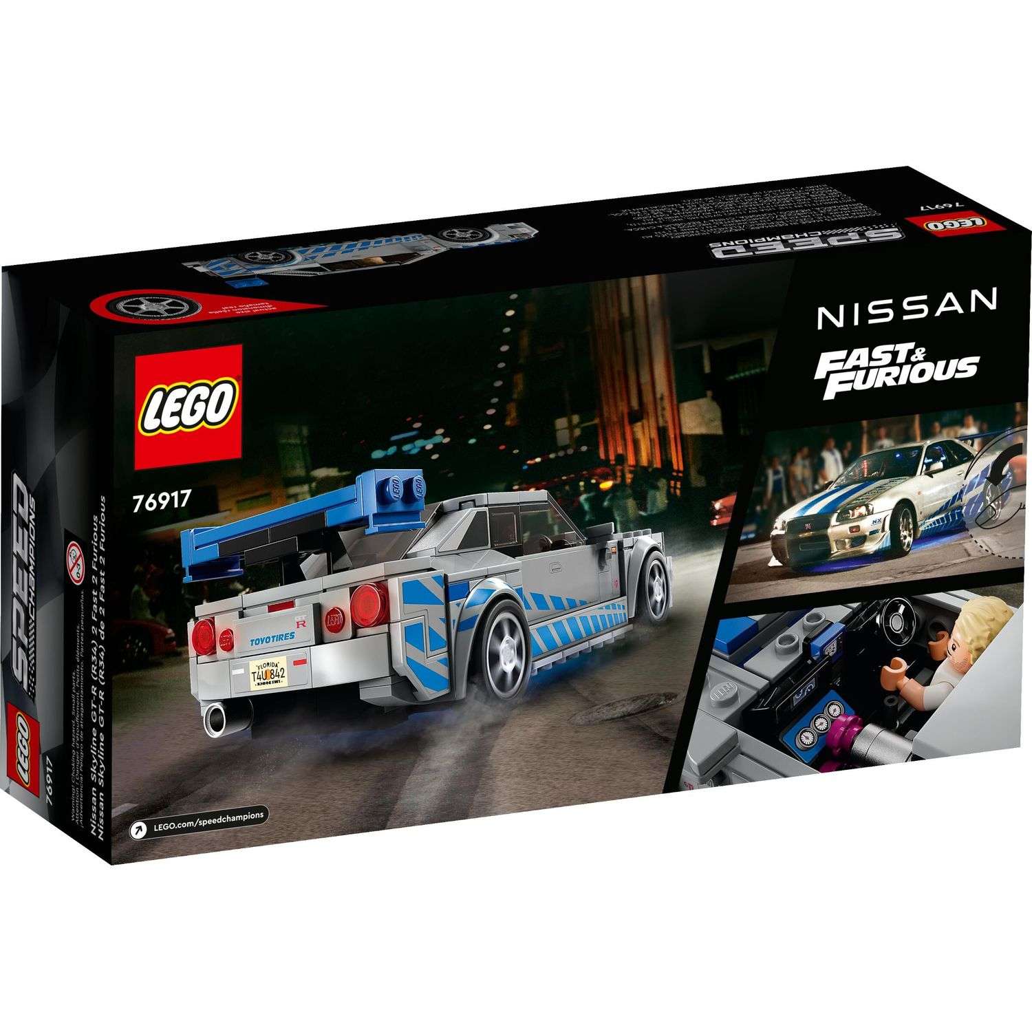 Конструктор LEGO Speed Champions 2Fast 2Furious Nissan Skyline блочный - фото 7