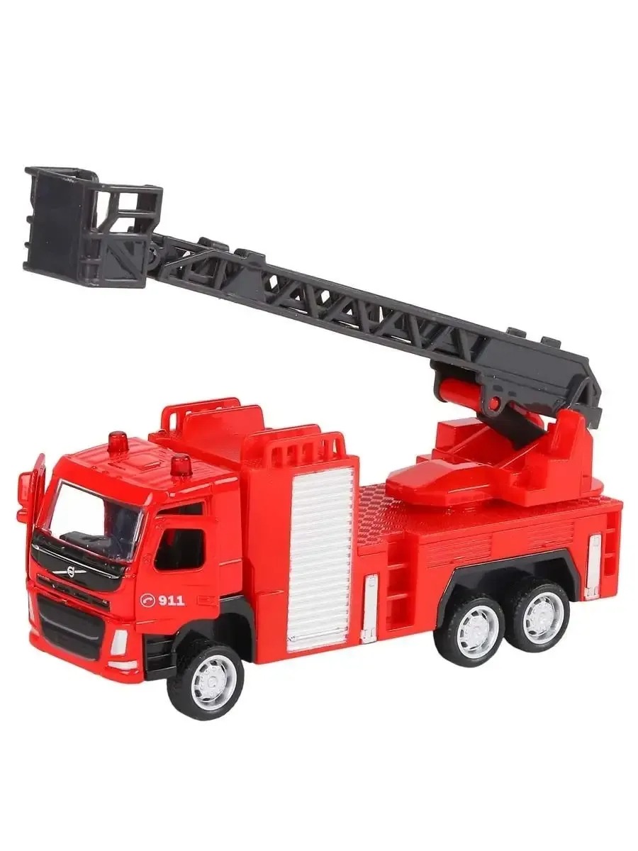 Пожарная машина АВТОпанорама Volvo FM 1:72 JB1251841 - фото 9