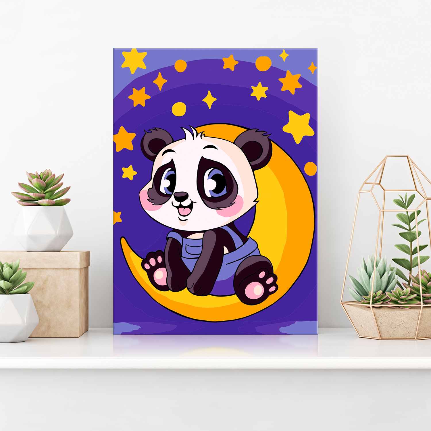 Картина по номерам Hobby Paint Пандочка на луне в ассортименте - фото 2