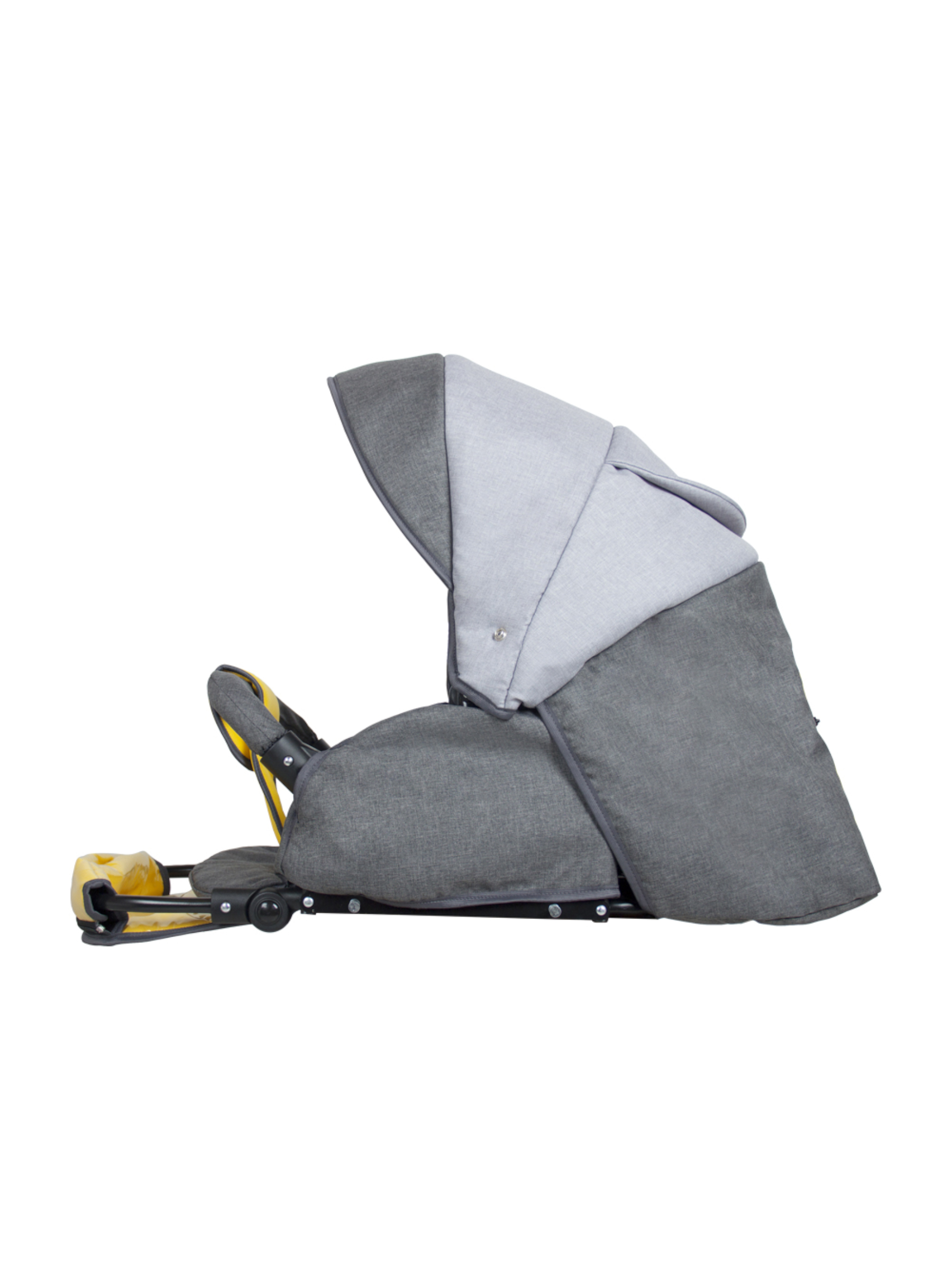 Коляска 3в1 alis ALVARO F 02 серый-желтый - фото 14