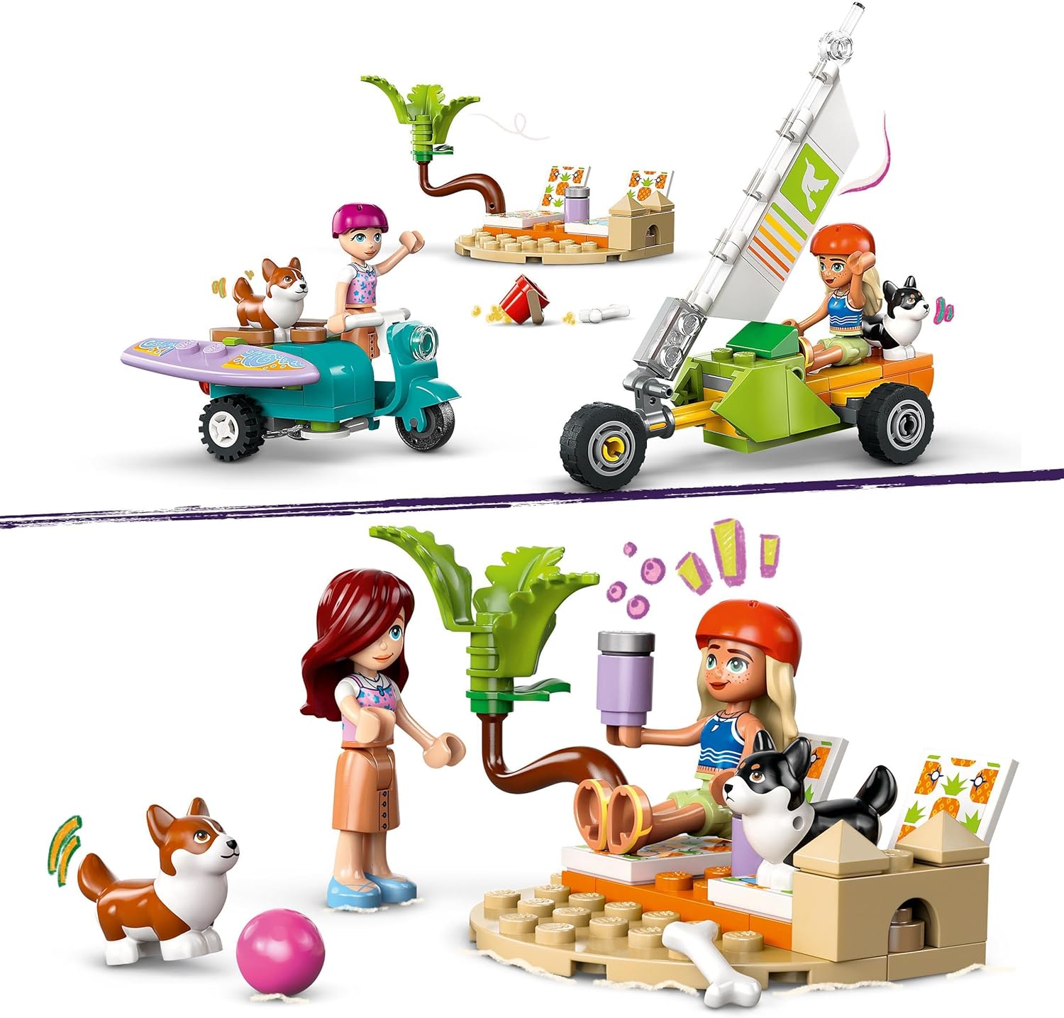 Конструктор LEGO Friends Собаки-сёрфингисты 113 дет. - фото 3