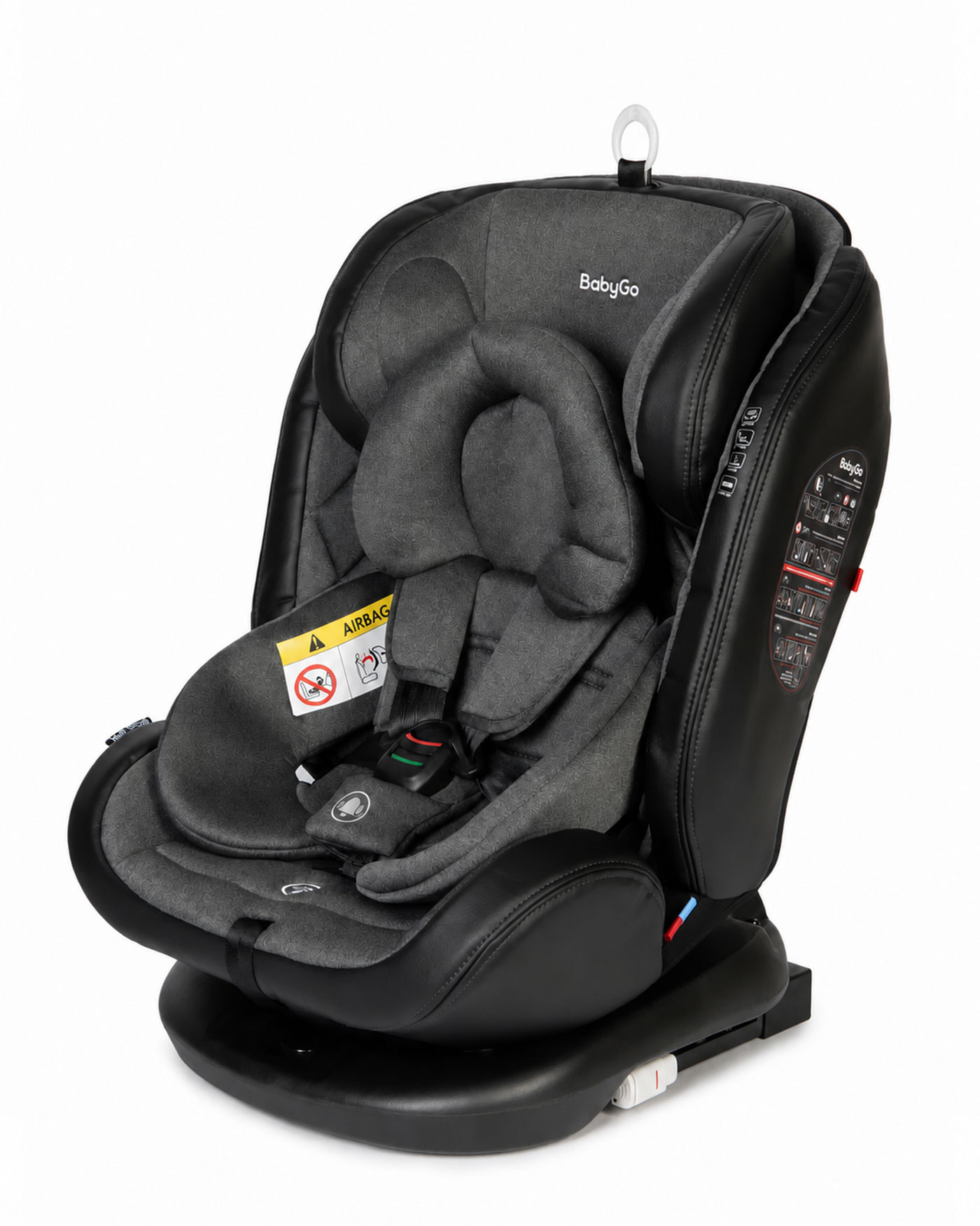 Автокресло BabyGo Multi-Stage New Isofix 0+/1/2/3 (0-36 кг) черный - фото 1