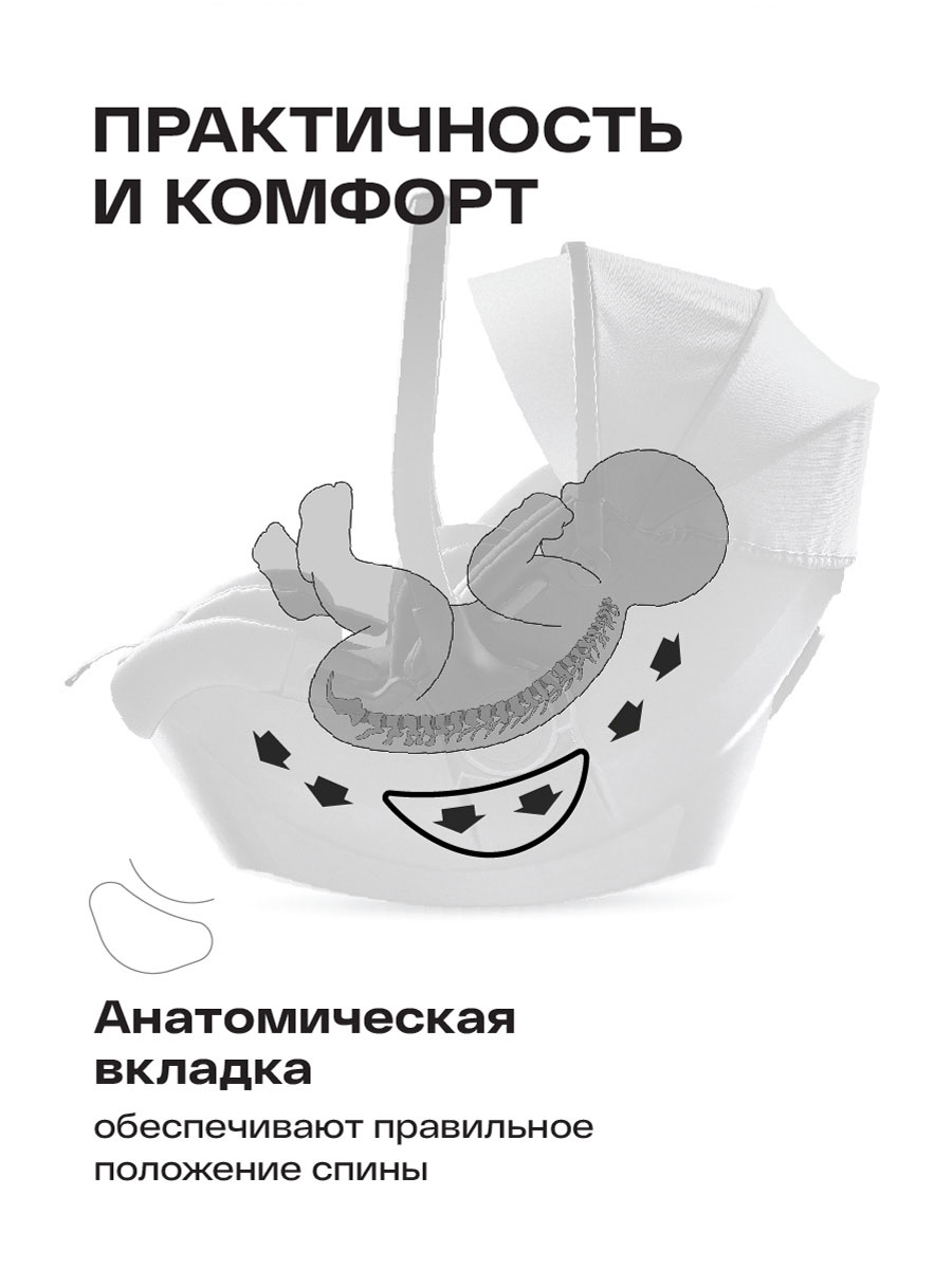 Автокресло Happy Baby Skyler 0 (0 -13 кг) черный - фото 9