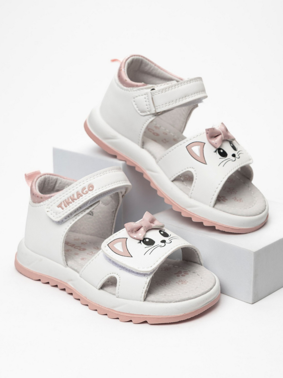 Изображение товара Сандалии TikkaGo С котиком и бантом