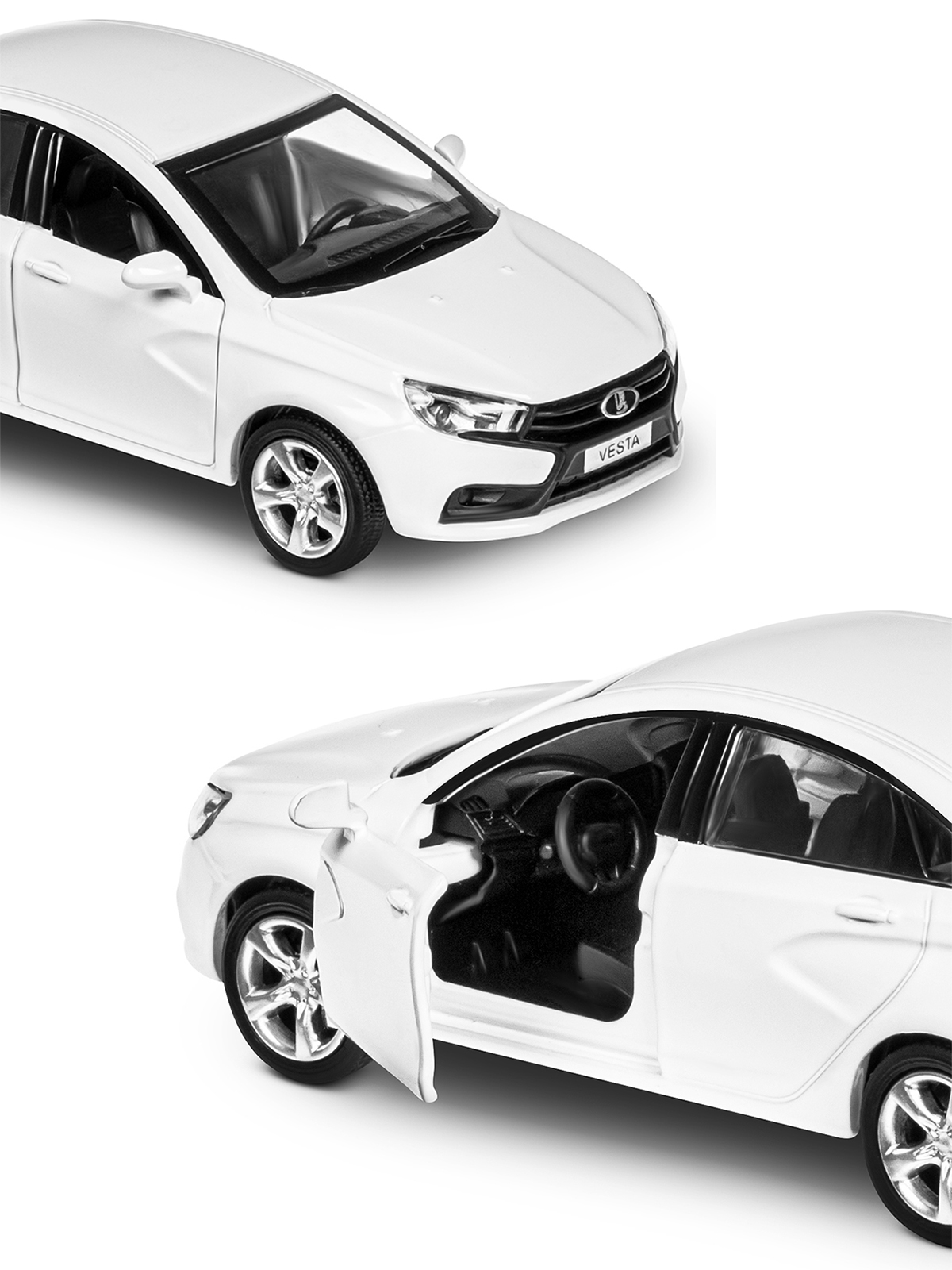 Автомобиль АВТОпанорама LADA Vesta 1:43 JB1251621 - фото 8