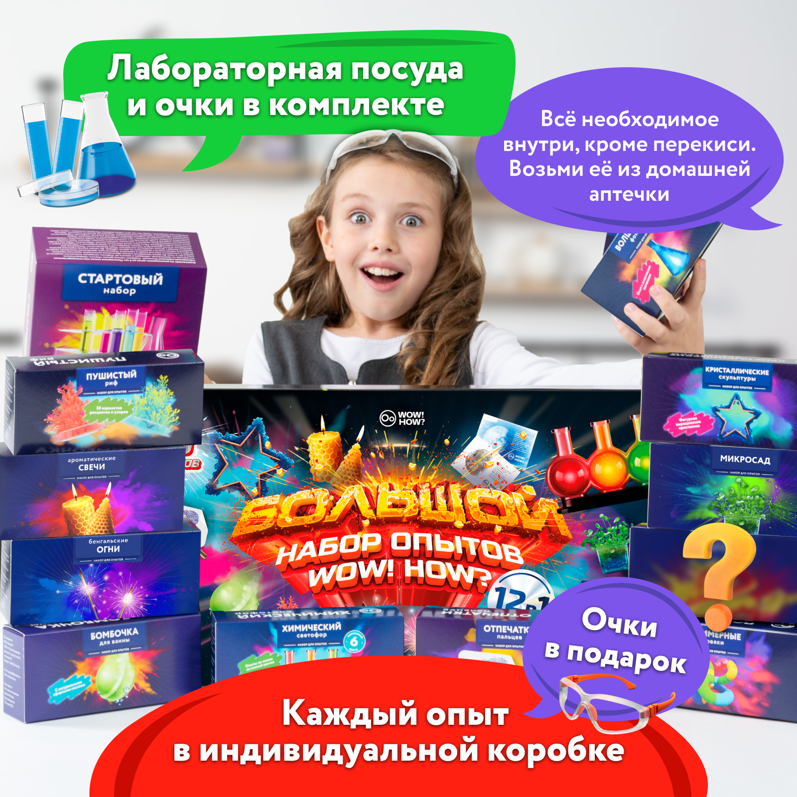 Набор для опытов WOW! HOW? 12 химических экспериментов - фото 3