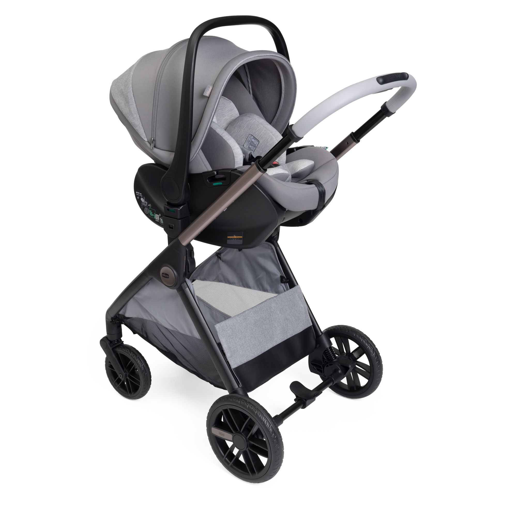 Коляска прогулочная Chicco серый - фото 21