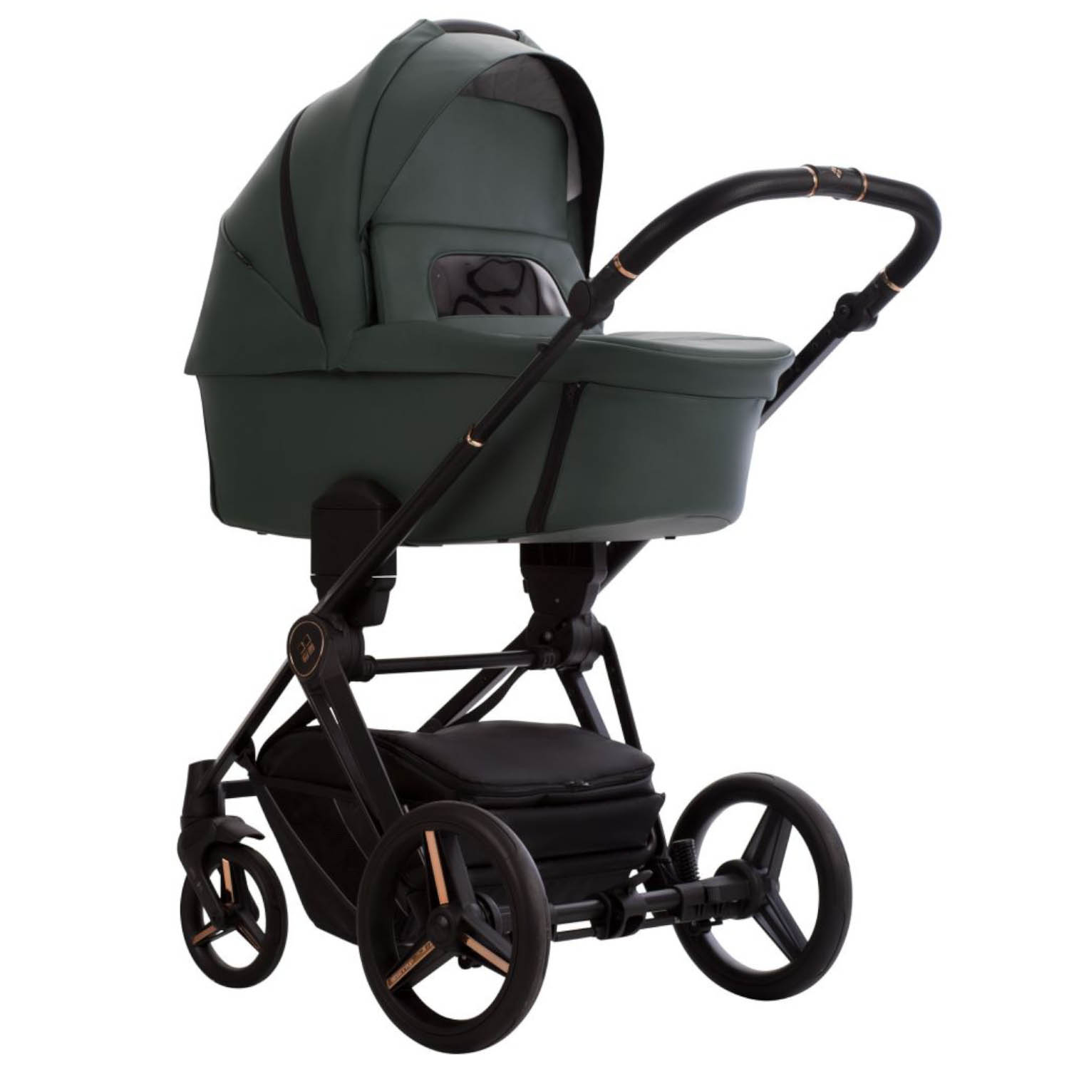 Коляска 2в1 Bebetto Monti Pro 02 Stella т.зеленый зеленый - фото 2