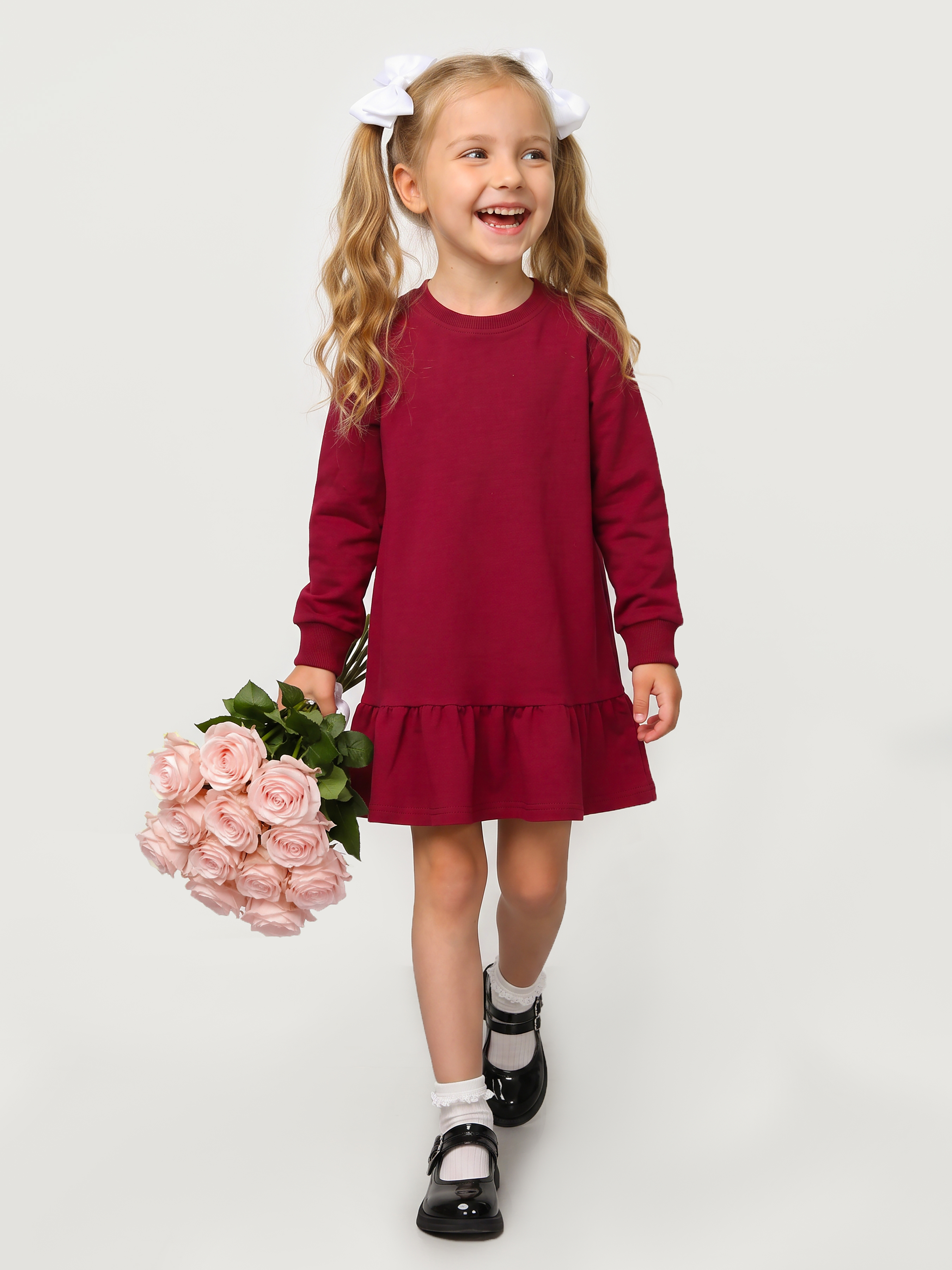 Платье Mini Me D5/бордо - фото 8
