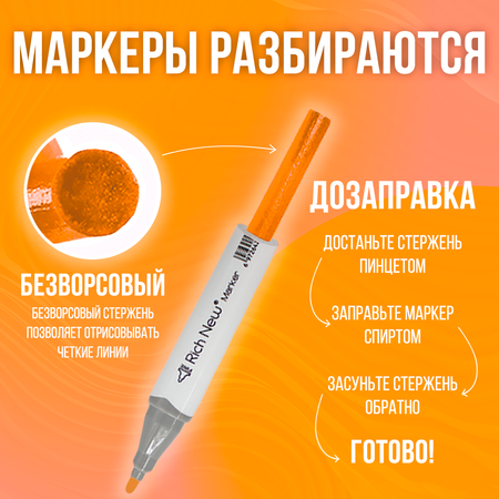 Скетчмаркер Rich New двусторонний 24 цв.