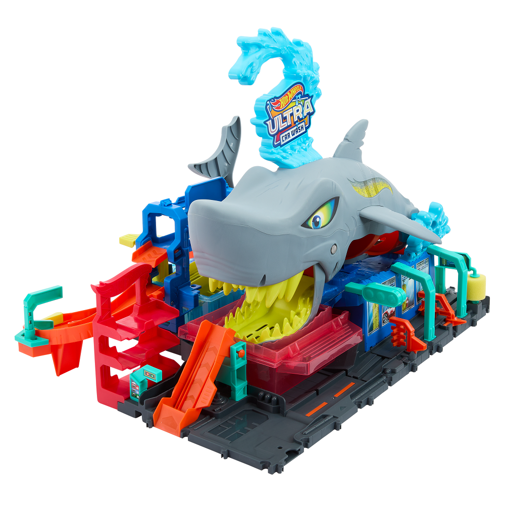 Автомойка Hot Wheels city ultra shark car wash HTN82 - фото 4