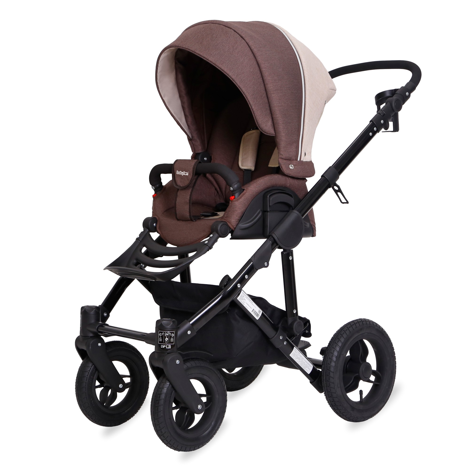 Коляска 2в1 Babyton Rio Brown - фото 6