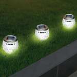 Светильник садовый LAMPER 10 см со встроенным аккумулятором и солнечной панелью