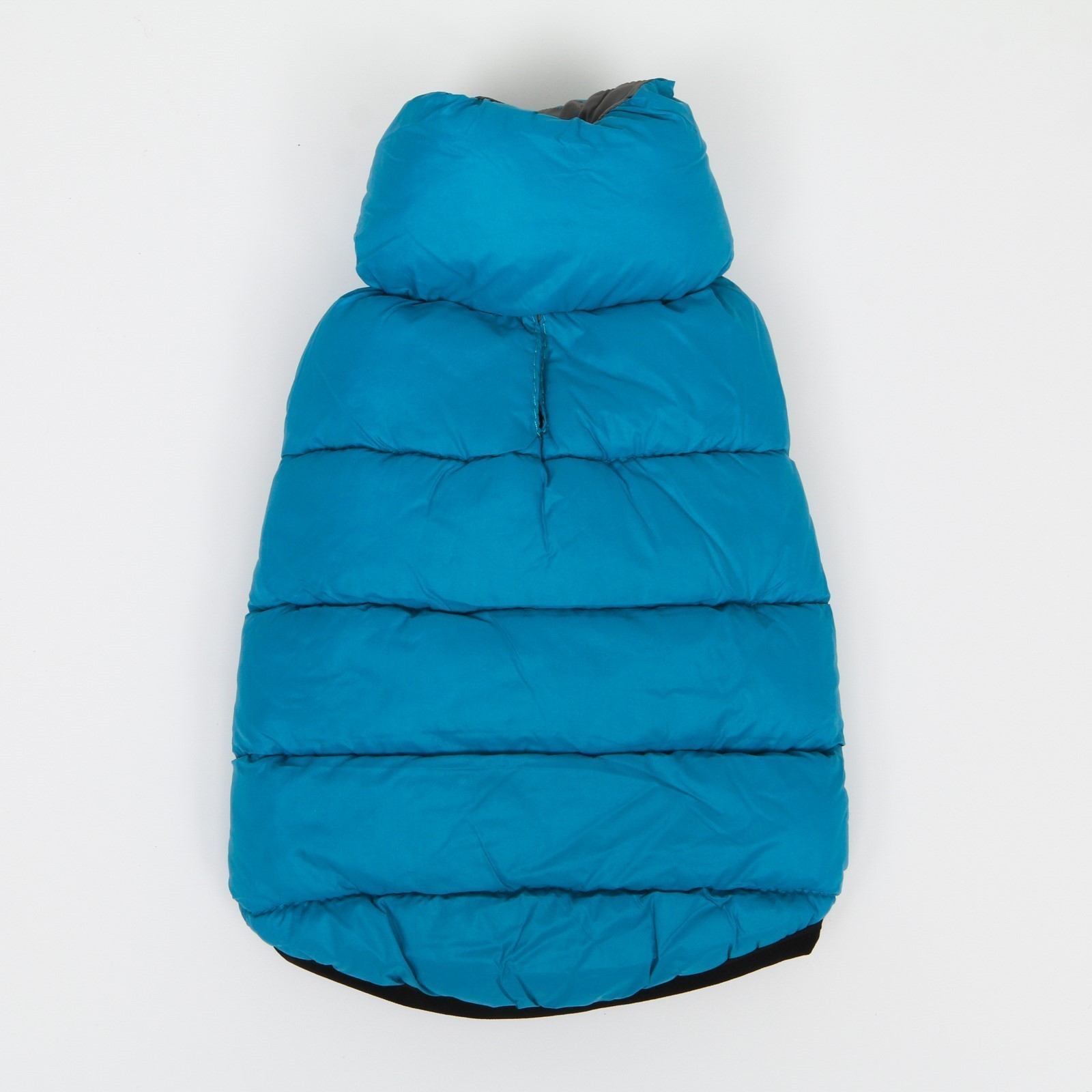 Куртка для собак Sima-Land двухсторонняя M голубая/серая - фото 4