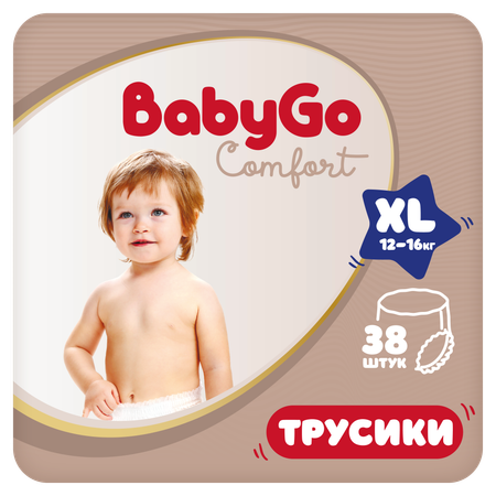 Трусики BabyGo Comfort XL (12-16 кг) 38 шт.