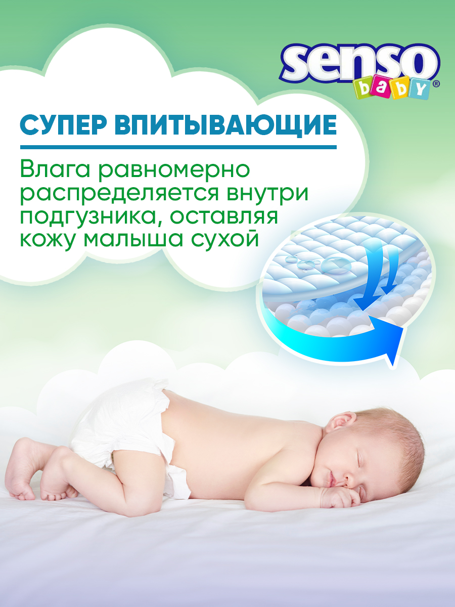 Подгузники SENSO BABY 6 64 шт. - фото 5