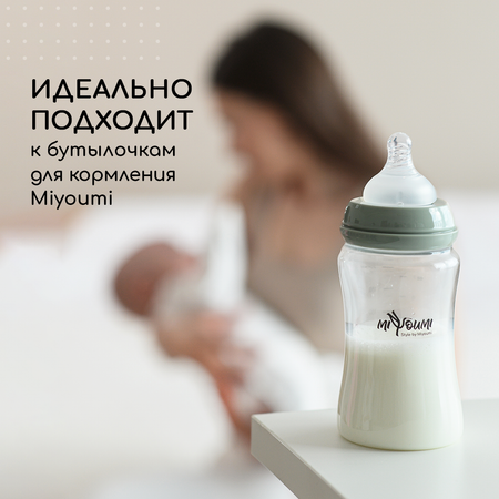 Соска Miyoumi Anti-Colic силикон (средний поток) 2 шт.