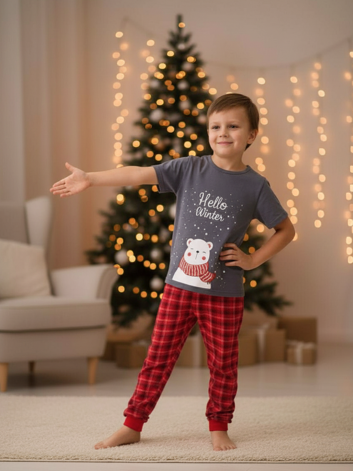 Пижама ДО-Детская Одежда 0405КПрД2/темно-серый4 - фото 9