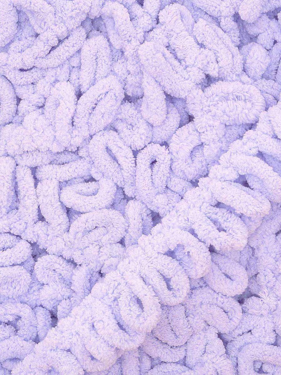 Пряжа для вязания Alize puffy 100 г 9 м микрополиэстер фантазийная плюшевая 146 лаванда 5 мотков - фото 6
