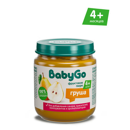 Пюре BabyGo Груша с 4 мес 100 г