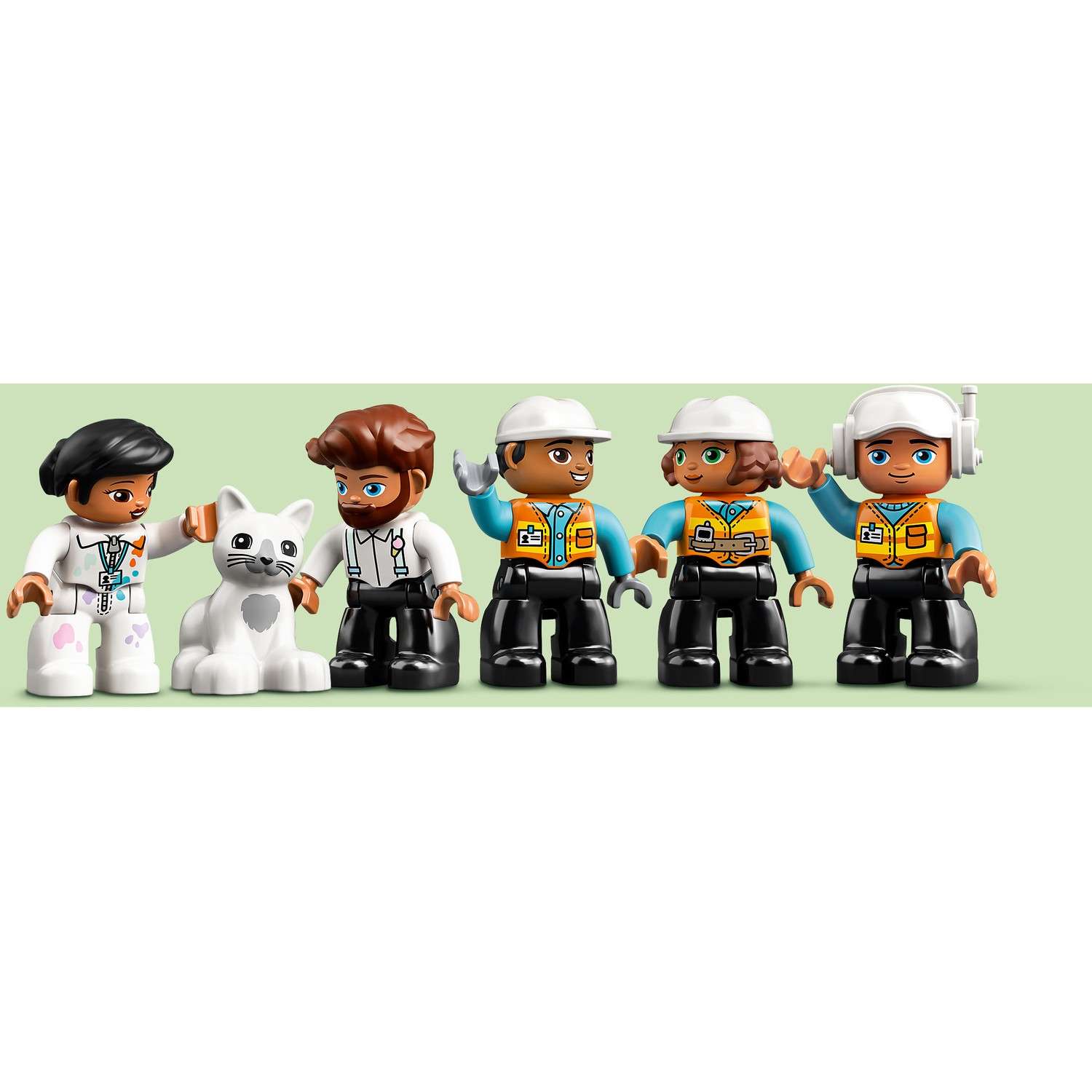 Конструктор LEGO DUPLO Башенный кран на стройке блочный - фото 14