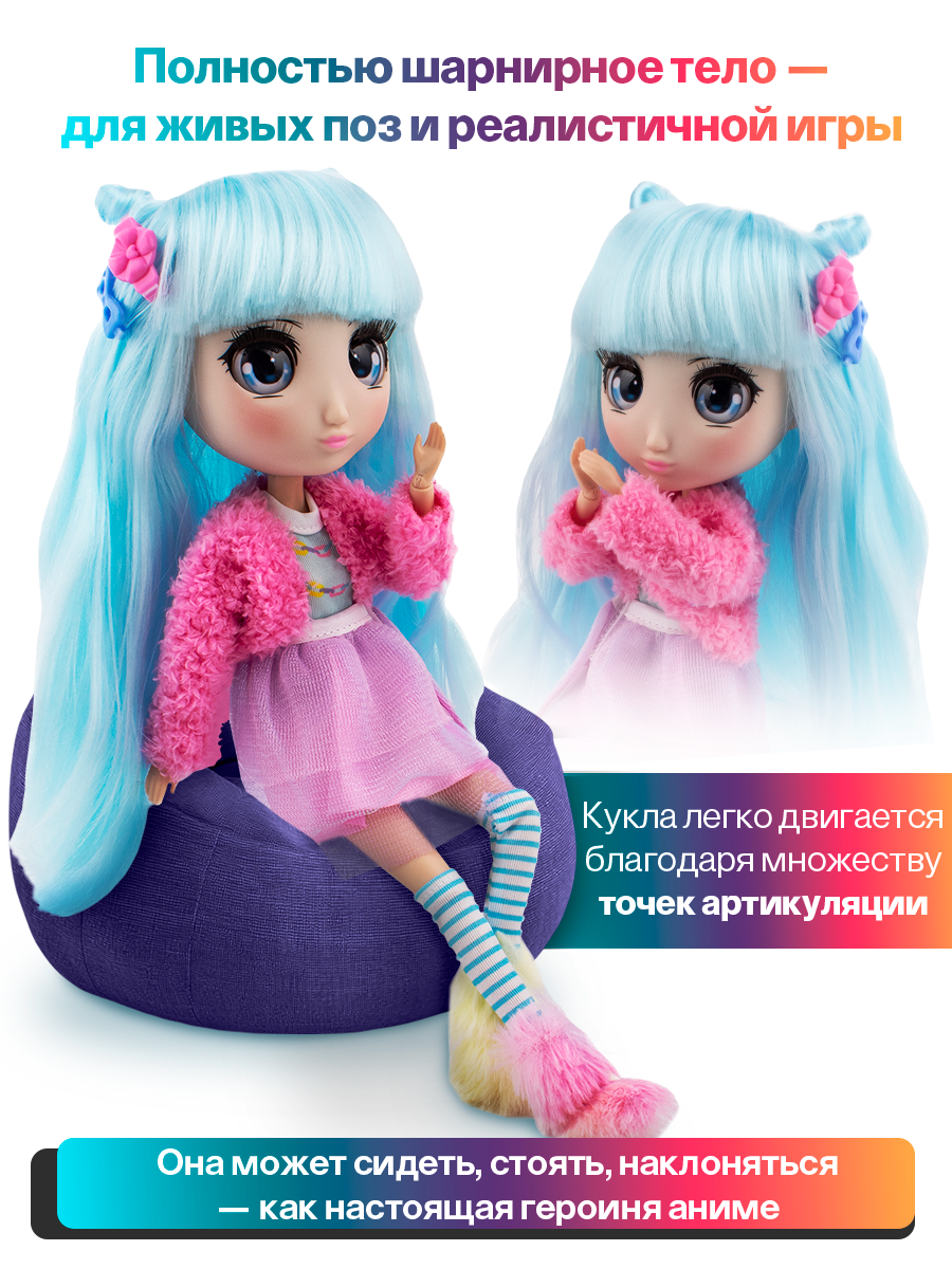 Кукла модельная Shibajuku Girls Sakura шарнирная высота 33 см HUN3033 - фото 2