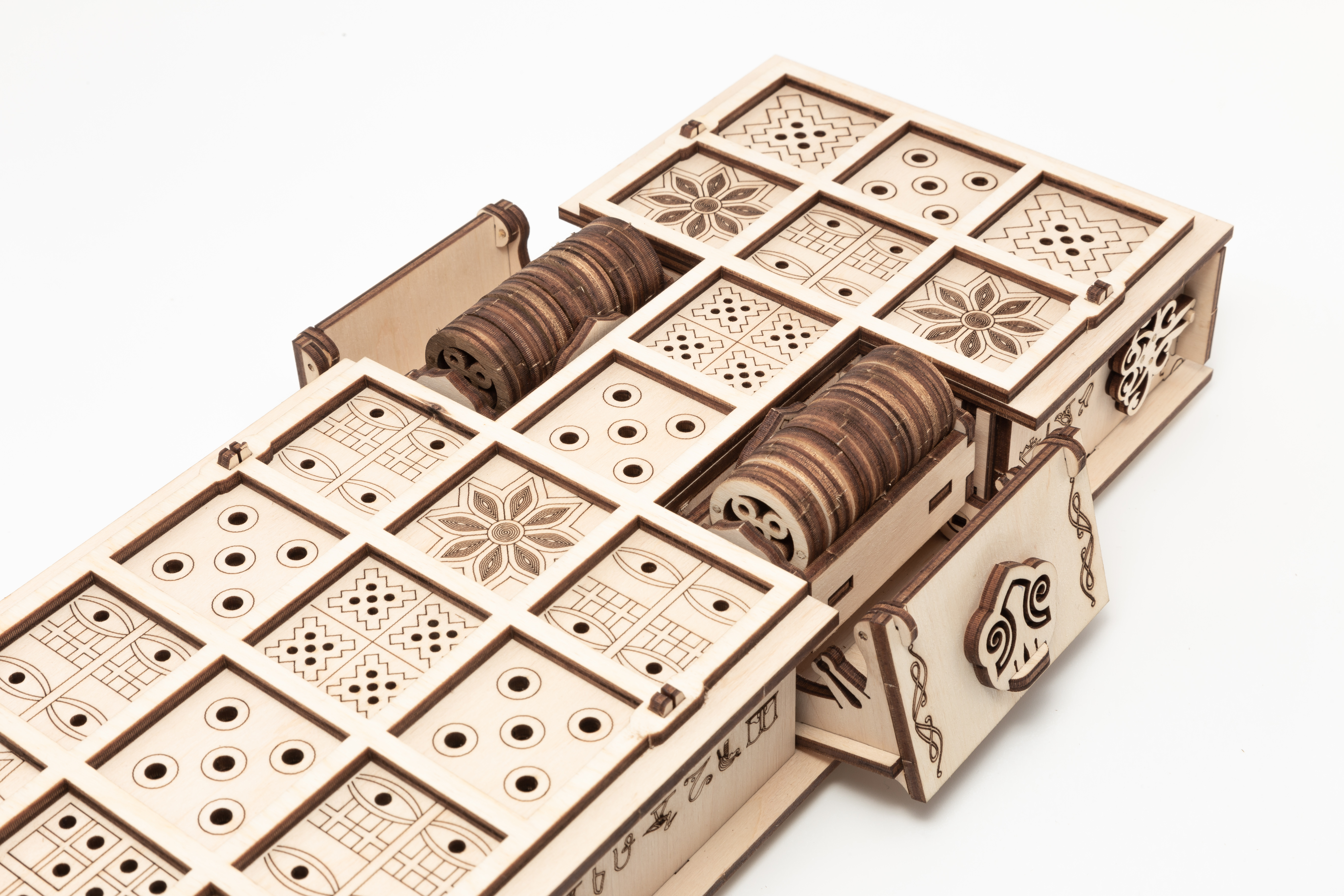 Конструктор Eco Wood Art Gameset Ур и Сенет деревянный 237 дет. - фото 23