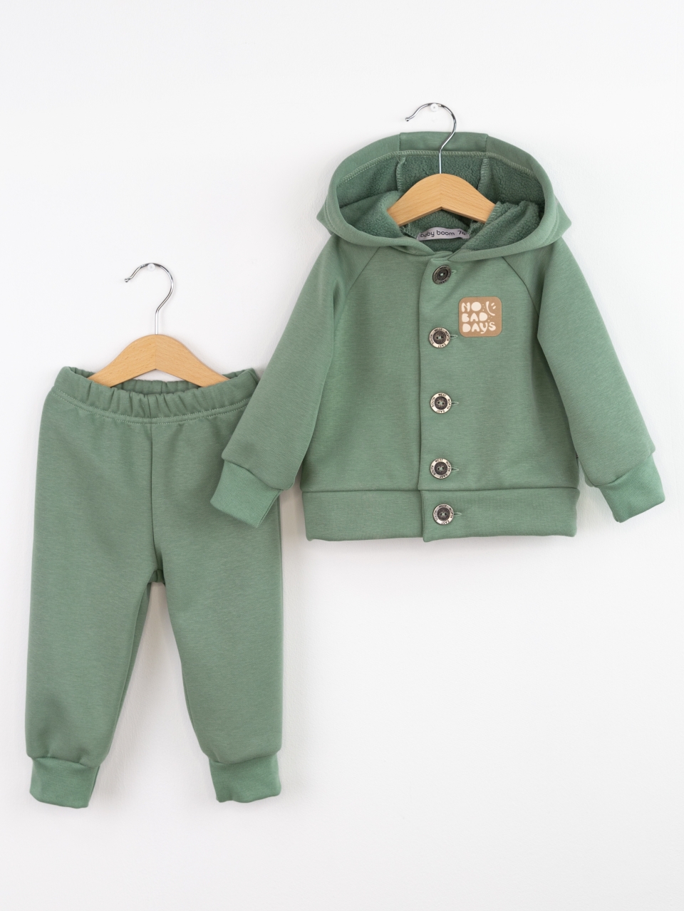 Костюм Baby boom КД561/1-Ф пуговицы шалфей - фото 1