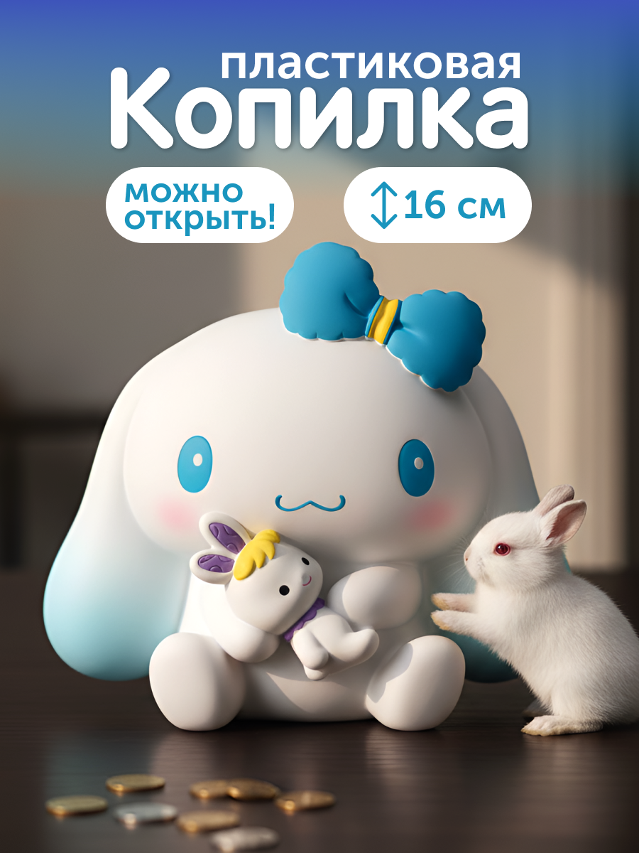 Изображение товара Пластиковая копилка iLikeGift Синноморолл для детей и подростков