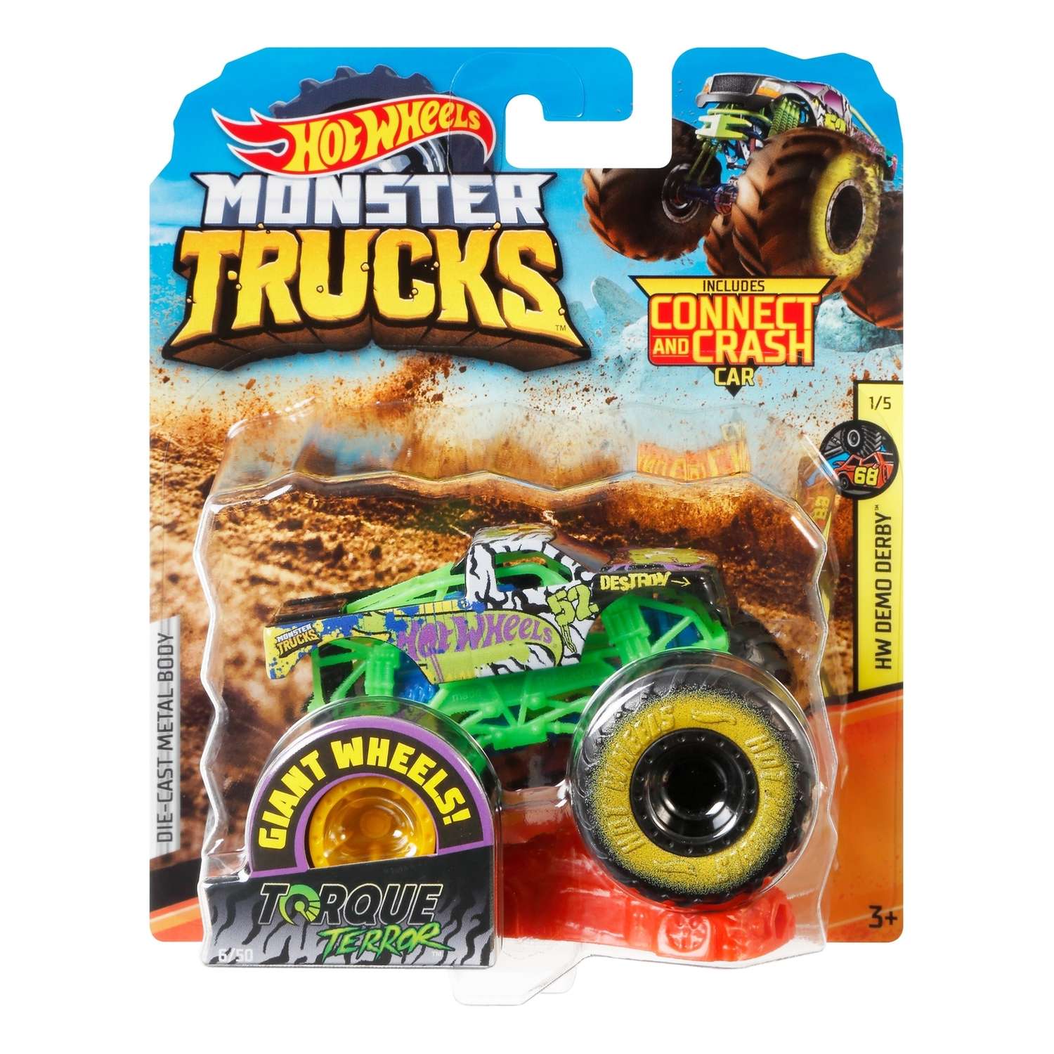Автомобиль Hot Wheels Monster Trucks 1:64 в ассортименте FYJ44 - фото 6