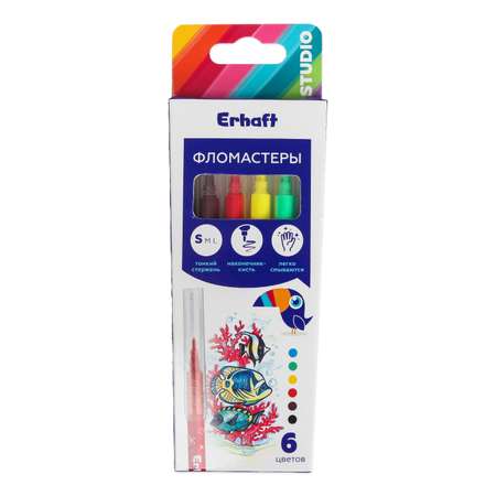 Фломастеры Erhaft 6 цв.