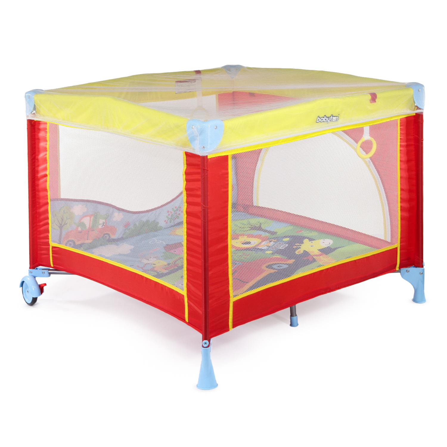 Манеж кровать Babyton Red-Yellow G-400 - фото 1